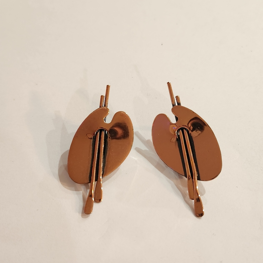 Vintage Renoir Copper Earrings